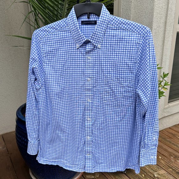 TOMMY HILFIGER Men's Regular Fit Stretch Shirt - Large - Picture 1 of 9